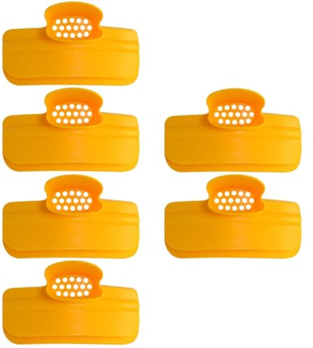 ULTECHNOVO 3 Set Pentole E Padelle A Prova Di Schizzi Colino Da Tè Filtro Multi Lavastoviglie Scodella Beccuccio Per Zuppa Riutilizzabile Deflettore Per La Ciotola Yellow 2 Pezzi*3