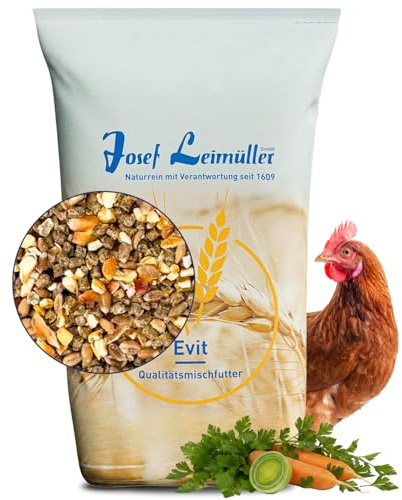 Leimüller Mangime Fitness per Galline Ovaiole 25 kg - Muesli con Origano & Grit di Conchiglie - Per Gusci Solidi & Vitalità - Premium Austria Senza OGM