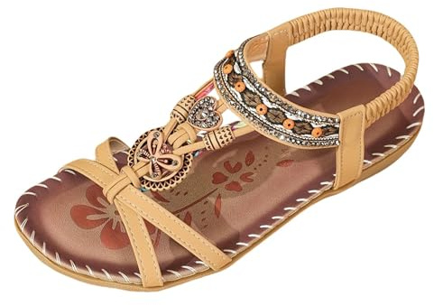 Glittersandaler flickor, sandaler damer sommar glitter strass sandaletter Slingback sommarskor peep tå sportsandaler stor storlek strandsandaler bohemiska utomhussandaler casual remsandaler