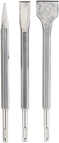 AGT Professional SDS-Plus-Meißelsatz: 3-teiliges Meißel-Set für SDS-Plus-System, Spitz-, Flach- & Spatmeißel (Werkzeug-Set bestehend aus Meißeln, Fliesenmeißelsatz, Fliesen)