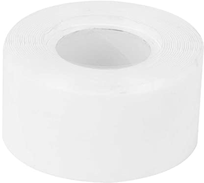 Självsammanbringande tejp, Vattentät Självsmältande Silikongummi Reparationstejp för rörmokare/Läckande rörtätning/Reparation av vattenslang, 3 m x 25 mm, vit