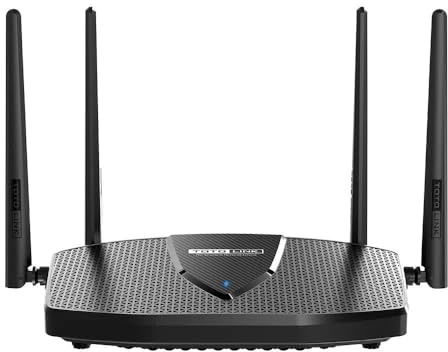 Totolink X6000R WLAN Router, WiFi 6 Gaming Router AX3000 Dual Band OFDMA Easy Mesh, 3000Mb/s, WPA3,VPN, Dual-Core 1.3GHz,OpenWRT, IPTV, Gigabit LAN/WAN Ports,für Gamer, zu Hause, Büro, WiFi Router