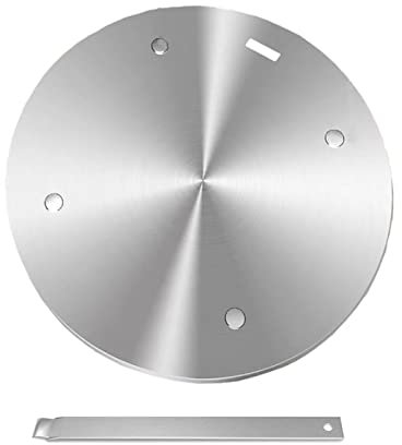 Heat Diffuser Plate for Gas Electronic Stove, Softifund Cooking Induction Adapter Simmer Plate with Remove Handle for Milk Coffee Cookware, Defrosting Tray for Frozen Meat (6.3inch)