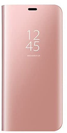 Dedux Funda Honor Magic 5 Lite 5G (Magic5 Lite) / X9a - Modelo Inteligente Fecha/Hora Ver Espejo Brillante tirón del Caso Duro con para el Honor Magic 5 Lite 5G (Magic5 Lite) / X9a, Oro Rosa