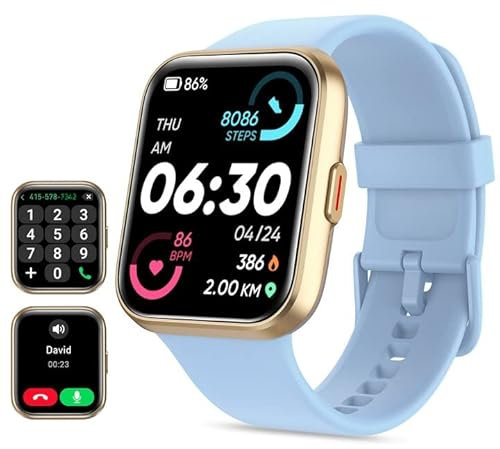 Smart Watch for Women(Answer/Make Call), Alexa Built-in 1.8 Touch Screen Fitness Watch with SpO2 Heart Rate Sleep Monitor, 100 Sport, IP68 Waterproof Step Counter Ladies Smartwatch for iPhone Android