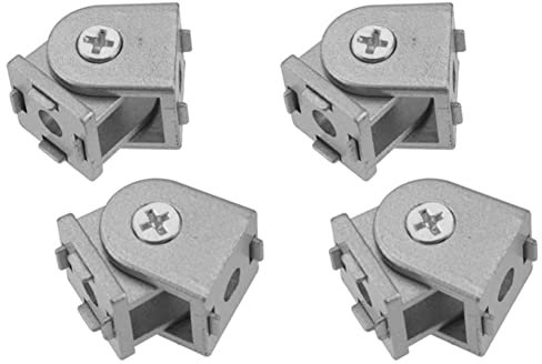 4 piezas articulación giratoria de aleación de aluminio para perfil de extrusión de aluminio serie 2020 articulación giratoria flexible aluminio 2020