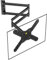 FORGING MOUNT TV Wandhalterung Schwenkbar 90 Grad TV Halterung für 26-65 Zoll Fernseher 820mm Extra Langer Arm Fernseh Halterung Wand Ausziehbar Halter Wall Mount, Hält 35 KG, Max VESA 400x400mm
