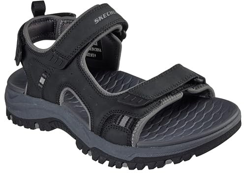 Skechers herr Prewitt Rigdon Sport sandal, Svart, 42 EU