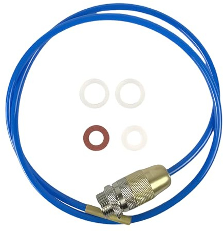 3M - Limpiador de tuberías de alta presión para grifo, manguera de limpieza de desagües con boquilla de latón y juntas, eliminador de obstrucciones de baño para tubos M22 M24 y tubos de 1/2 pulgadas