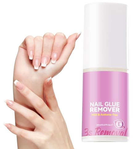 Nail Glue Remover – 20ml Fake Nail Removal Spray, Fast-Acting Adhesive Remover With Easy Spray Application, Quick Solution For Daily Manicure And Pedicure, Professional Naiil Care For Salon Technician