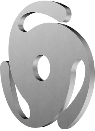 Genérico Vinyladapter - solid 45 varv/min, aluminiuminsats | DJ-skivspelartillbehör för musikentusiaster, kaféer, uppspelning inomhus, skivspelare,