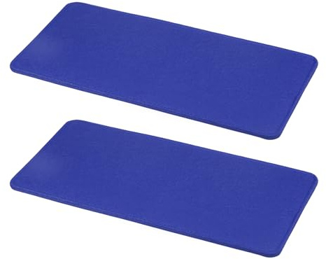 QUARKZMAN 2 Piezas De Molde De Base De Fieltro, 12 X 6 Pulgadas Rectángulo Molde para Fondo De Bolso Tablero De Forro Insertar Esquina Arqueada, Azul Oscuro