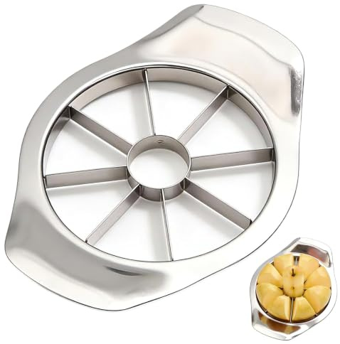Cortador De Manzanas De Acero Inoxidable, Descorazonador Y Cortador En 8 Gajos, Cortador De Manzanas Resistente Para La Cocina, Corte Fácil Y Rápido, Apto Para Lavavajillas