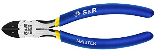 S&R Pinza Tronchesi Taglierina laterale 180x24 mm, con manico a doppio rivestimento