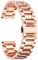 BINLUN Edelstahl Uhrenarmband 12mm-24mm Premium Metallarmband Ersatzarmband für Smartwatch Herren/Damen mit Geraden und Gebogenen Ende(Schwarz/Gold/Silber/Silber-Gold/Roségold/Silber-Roségold)