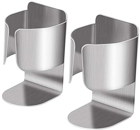 Yoassi Support de Brosse à Dents Électrique, Organisateur de Dentifrice Mural Autocollant sans Perçage en Acier Inoxydable Multifonctionnel pour Salle de Bain et Cuisine