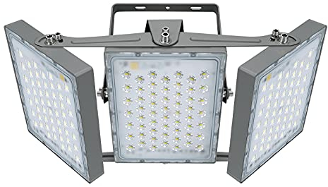 STASUN Projecteur LED 300W, IP65 Imperméable, 30000LM, Eclairage Extérieur LED, Equivalent à Ampoule Halogène 1800W, 6000K Lumière Blanche du Jour, Projecteur réglable pour granges, cour et garage
