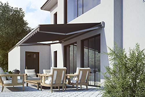 SPETTMANN Halbkassettenmarkise Sun LED anthrazit 300x200cm Dessin 5842 Funkmotor NHK Links