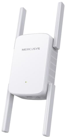 MERCUSYS ME50G AC1900 WiFi Repeater, 5 GHz & 2.4 GHz, 2 External Antennas, Gigabit Ethernet, WPS Button, Play and Plug, LED Signal Indicator, Easy Setup, 3×3 MU-MIMO