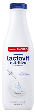 Lactovit - Gel de Ducha Hidratante y Nutritivo para Piel Seca con Protein Calcium, Textura Cremosa y Limpieza Suave para Uso Diario – 750 ml