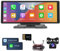 Wireless Apple Carplay Android Auto Tragbares Autoradio, 10.26 Zoll Touchscreen Portable Autoradio mit Airplay/Android Cast/Dual Bluetooth/FM Sender/Voice Control/AUX mit Rückfahrkamera 32G TF Karte