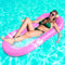 Pool lounger float for adult,pool floating chair, Adult mesh bottom pool float,Great for chilling in the pool and have held up with kids crawling on them, pink 170x80cm.