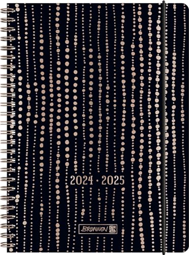 BRUNNEN Schülerkalender (2024/2025) „Pearls“, 2 Seiten = 1 Woche, A5, 208 Seiten