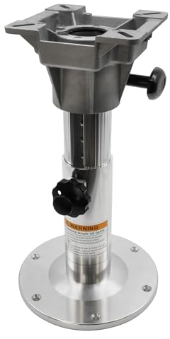 Waterside höhenverstellbare Sitzsäule für Bootssitze - Aluminium Pedestal mit 7 Positionen