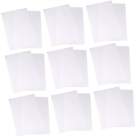 Parliky 120gsm Double-Sided White A4 Release Paper 100pcs Sheets Non-Stick Adhesive Release Paper for Crafting and Office Use with Smooth Surface