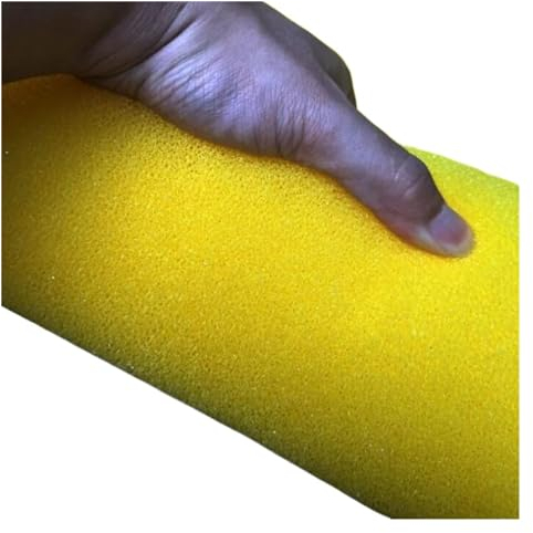 MEXEWORD Black, Blue, Yellow 50cmx50cmx2cm Filtration Foam Aquarium Fish Tank Biochemical Filter Sponge Pad Skimmer Sponge Supply Tank Aquarium Fish Tank Filter Fittings(Yellow,50x50x2cm)