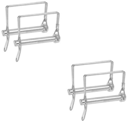 Healifty 4pièces Goupille De Sécurité Pour Attelage De Remorque Coupler Locking Pin Inoxydable Pour Utilisation Sur Camion Remorque Bateau