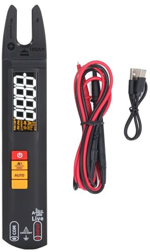 Telituny U0 Professional 3-i-1 Klämmätare Multimeter, 100A AC/DC Aktuell Testare med NCV-detektion, Auto-rangerande och Litiumbatteri för Elektriker och VVS-tekniker