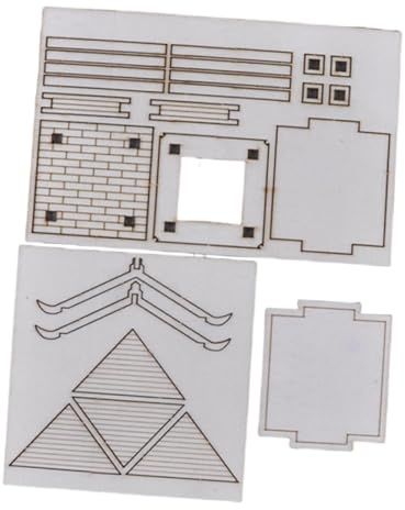 DIY Construction Model Assembly Kit, DIY Craft Kit 1/50, Handmade in Chinese, Funny Gift, Miniature Construction Model Made of, Pavilion