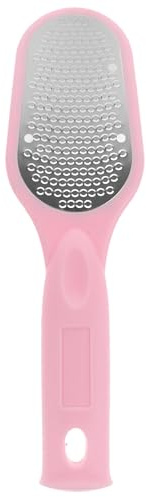 EPIGEIST Lima per Piedi in Acciaio Inox, Raschietto Esfoliante per Rimozione Calli e Pelle Morta, Pedicure Portatile Colore Rosa per Cura e Rilassamento della Pianta del Piede