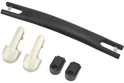 Staffa laterale per maniglia in plastica, Kit di ricambio for maniglia for valigia con 4 coperture terminali, impugnatura in gomma e cinghie for bagagli