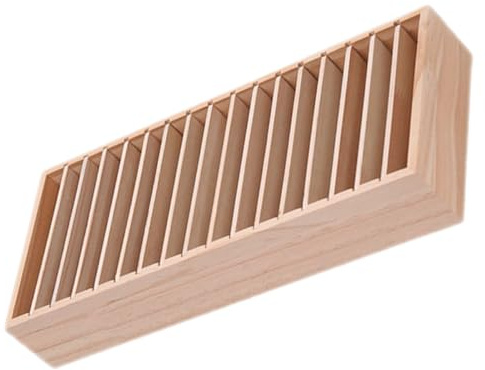 Abaodam Porta Cerchietti per Chioma e Organizer per Accessori in Legno Massello 17 Scomparti, Scatola Porta Cosmetici e Smistamento Telefono, per Negozi di Accessori e Uso Domestico