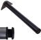 Stahlia 1x Tischfuß Ø60 mm SCHWARZ MATT Tischbein Möbelfuß |Höhe : 710 mm | höhenverstellbar + 30 mm|inkl. Befestigungsmaterial