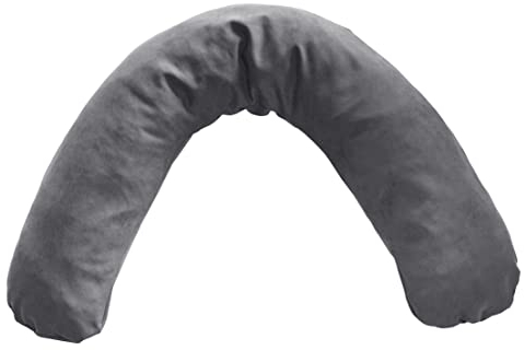 Biona Stillkissen/Lagerungskissen U-Form 160 x 30 x 16 cm (Nicki-Plüsch gelb, 1 kg Stillkissen,Liegehilfe)