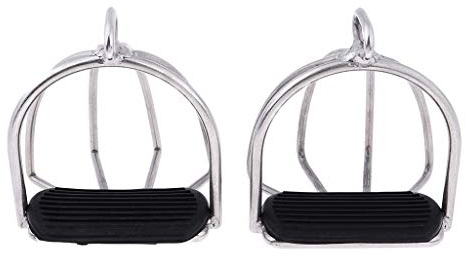 Tubayia 1 Paar rutschfest Edelstahl Sicherheitssteigbügel Pferd Steigbügel Reitzubehör