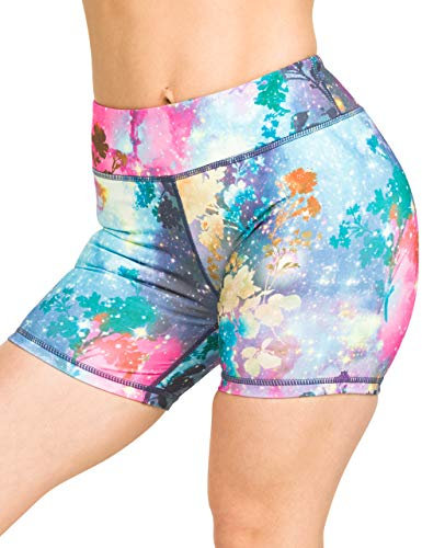 Epic MMA Gear Damen Yoga-Shorts, 12,7 cm, Stretch, Fitness, WOD, Yoga, Laufen - Schwarz - Mittel