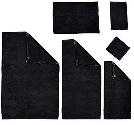 DONE Deluxe Prime 6-tlgs Frottierset Seiftuch Gästehandtuch Badvorleger (800gr) Handtuch Duschtuch XL-Duschtuch Zwirnfrotier Weich Hautfreundlich 100% Baumwolle Gold, 550gr/m²