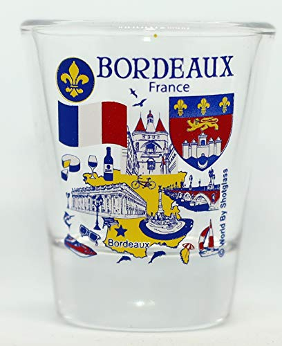 Verre à shot Bordeaux France Collection Grandes Villes Françaises