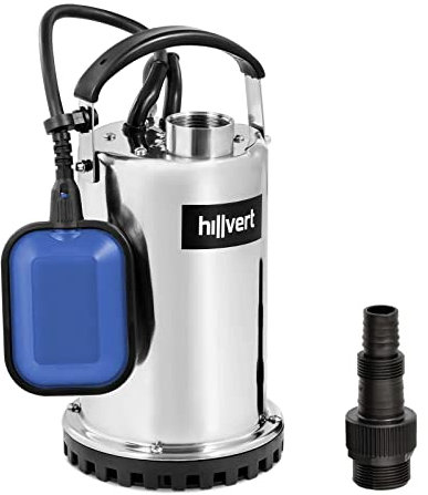 hillvert Pompa sommersa 8,5 m³/h, 7 m, 550 W, interruttore galleggiante, pompa per piscina, cisterna, pompa a immersione
