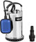 hillvert HT-SPP-550W-8500 - Pompa sommersa 8,5 m³/h, 7 m, 550 W, interruttore galleggiante, pompa per piscina, cisterna, pompa a immersione