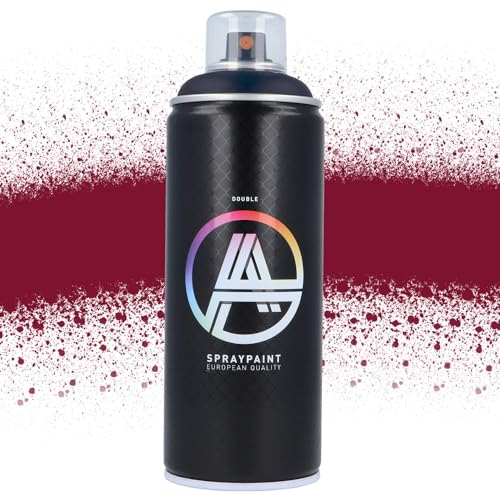 Double A Spraypaint Sprühdose 400ml Sprühfarbe Acryllack Sprühlack matt hochdeckend DIY Kunststoff Metall Möbel Deko (DA-266 Aubergine)