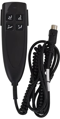 Hommoat 4 Button 5 Pin Remote Control for Dual Motor Power Lift Recliner Chair, Recliner Handset Remote Replacement CD011