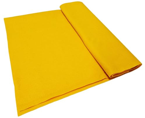 Jtnohx Feltro Giallo Salmone, Tessuto di Feltro per L'artigianato, Fogli di Tessuto Morbido per L'arte e Progetti di Cucito 1,4mm di Spessore 91x225CM Flessibile