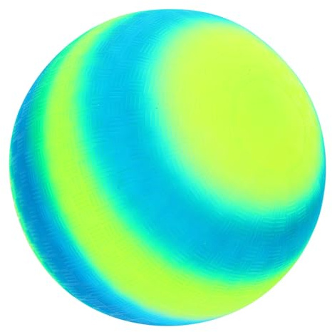 Uonlytech Pelota Saltarina para PVC Resistente Color Amarillo y Azul Bola Rebote Divertida y Portátil para Interiores y Exteriores