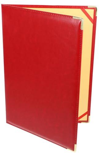 HINTRMENT Organizador de Documentos Grande Rojo con Carpeta de Negocios Carpeta Multipropósito para Oficina Práctico Archivador para Papeles y Folletos Ahorro de Espacio y Fácil