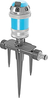 Cellfast Arroseur Sectoriel Arroseur De Jardin pour Pelouse Fleurs Plantes Régulation De Niveau Réglage De La Zone Power cellPRO, Bleu
